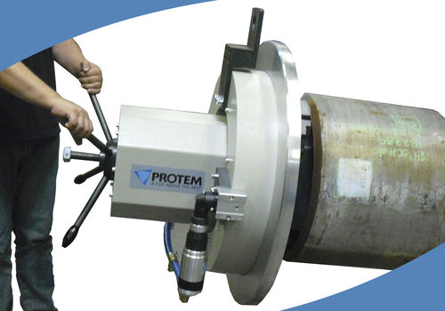 Пневматический станок для снятия фаски US450переноснойдля концов труб с внутренним захватом