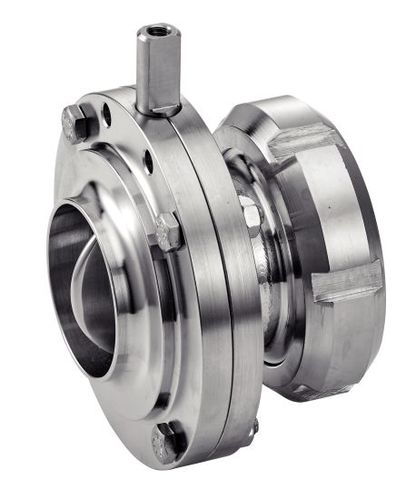 Клапан-бабочка серия 61314 для жидких пищевых продуктов и напитков из нержавеющей сталис уплотнением