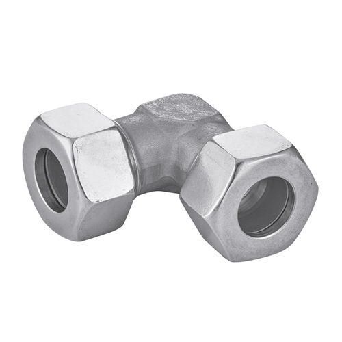 Гидравлический фитинг серии 5412, кольцо, угол 90°, нержавеющая сталь