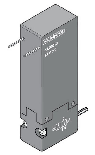 Пневматический распределитель с электромагнитным управлением 15 мм | 68 серия3/2-ходовые
