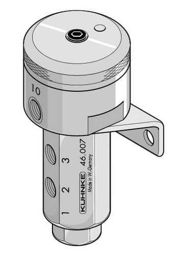 Пробковый клапан серии 46 с пневматическим управлением для переключения на сжатый воздух