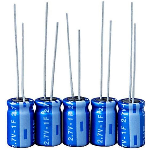 Цилиндрический суперконденсатор SR2R7105Z-Lдля печатных плат с низким последовательным эквивалентным сопротивлением,высокотемпературный