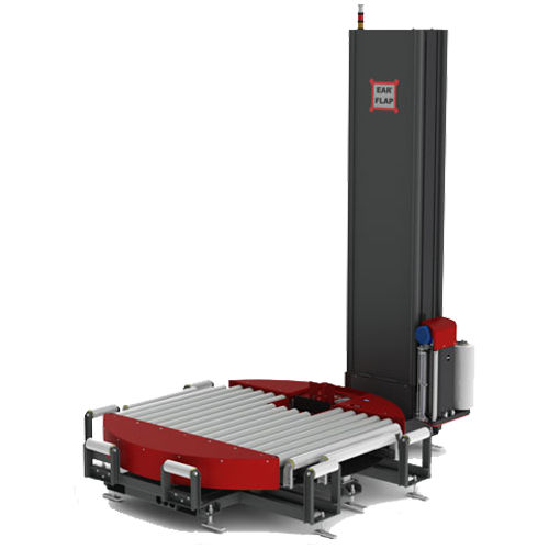 Упаковщик в стретч-пленку с поворотным столом TRM1500автоматическийпаллетс моторизованным роликовым конвейером