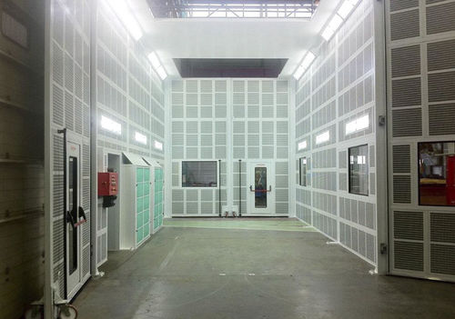 Покрасочная камера для тяжелых грузовиков с закрытым фильтром