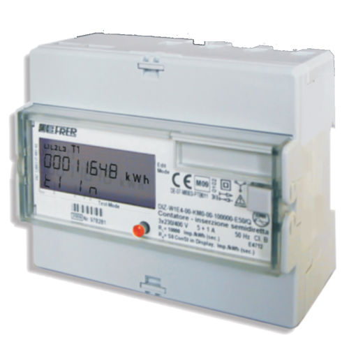 Счетчик электрической энергии трехфазный DIZMIDDIN на шину с ЖК-дисплеем, импульсный выход