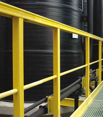 Перила из полиэстера U-07506010GRPстеклополимера