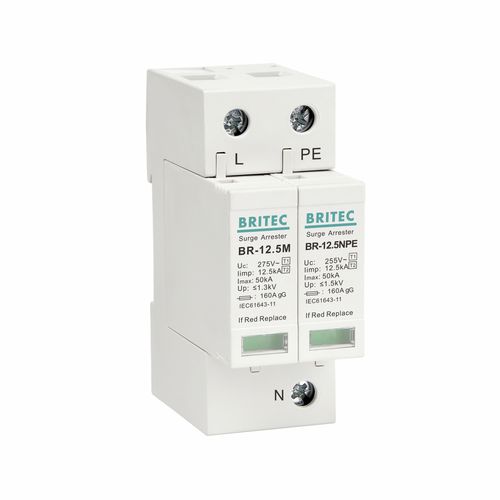 Ограничитель перенапряжений тип 2 BR12.5M 1+1тип 1дистанционная сигнализациядля электроустановок
