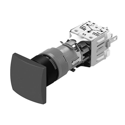 Переключатель грибовидный кнопочный 803-.000-0PIP40с подсветкойпластик