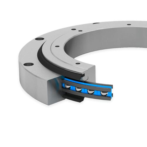 Поворотное кольцо без зубьев серия LVAшаровойчетырехточечный контактоднорядный