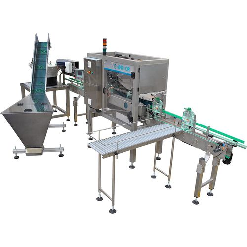 Neck handle applicator SIA 5000automaticwith conveyorfor bottles