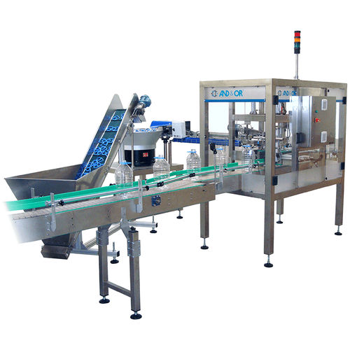 Neck handle applicator SIA2000automaticwith conveyorfor bottles