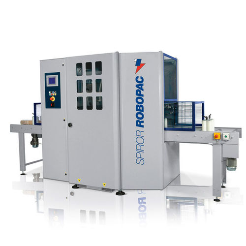 Rotary ring stretch wrapper SPIROR HP DR 400automaticstretch filmwith conveyor