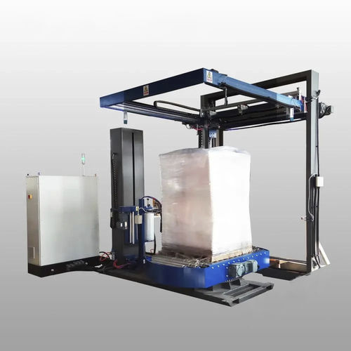 Упаковочная машина с поворотным столом T1800FZ-PL-FMавтоматический поддонс дозатором верхних обложек