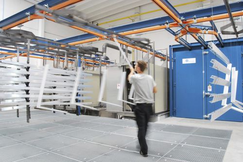 Линия ручной порошковой покраски