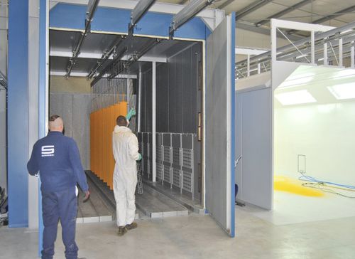 Сушильная печь для полимеризации, камера порошкового покрытия