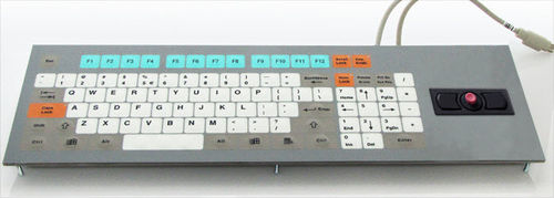Клавиатура панельная КТ-96-Р-05 с механическими клавишами, 96 клавиш, с трекболом
