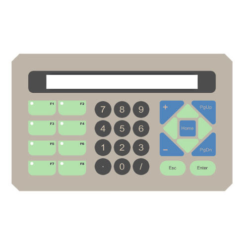 Клавиатура панельная КТ-ФУН-01с механическими клавишамипромышленныйметаллик