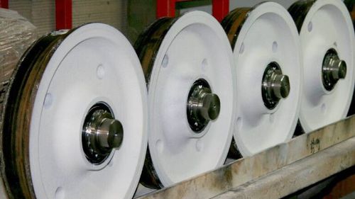 Моноблочное колесо из нержавеющей стали для тяжелых грузов