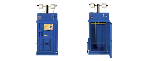 Вертикальный пакетировочный пресс Abba 40с фронтальной загрузкойдля отходовкомпактный