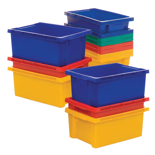 Пластиковый ящик серии M73x3для храненияштабелируемый с блокировкой