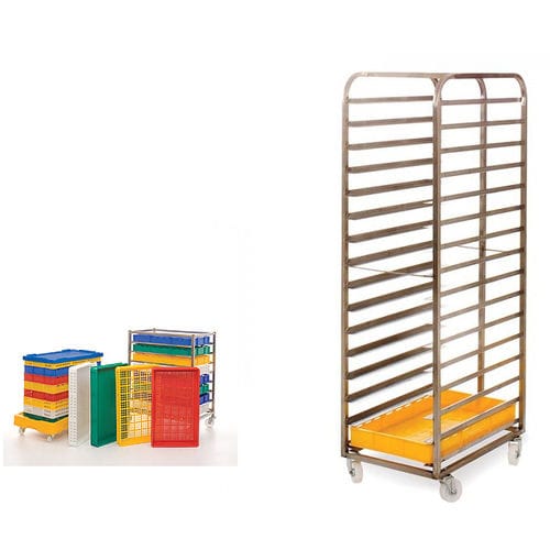 Roll container for the food industry H111 seriesmetal2-panel