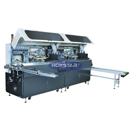 Автоматический трафаретный принтер GW-2A-UVполностью автоматическийдвухцветный для стеклянных бутылок