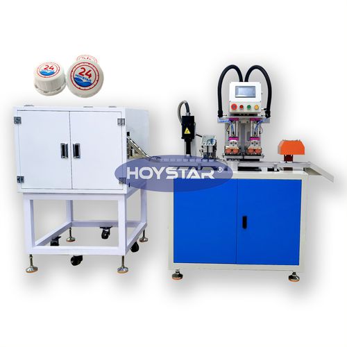 Машина двухкрасочной тампопечати GW-P2-Cс закрытым резервуаром для чернилавтоматическаядля колпачков