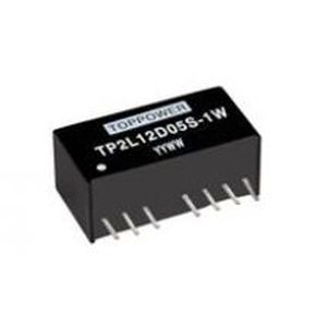 Преобразователь постоянного тока SIP серии TP2L-1W2:1, диапазон входного напряжения, регулируемый