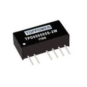 DIP DC/DC преобразователь серии TPD-2WSIPнерегулируемый, с двумя выходами