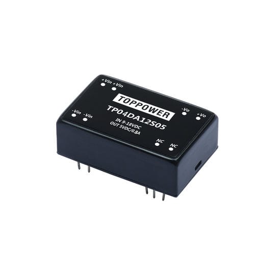 DIP DC/DC преобразователь серии TP04DA Диапазон входного напряжения 4:1 Диапазон входного напряжения 2:1