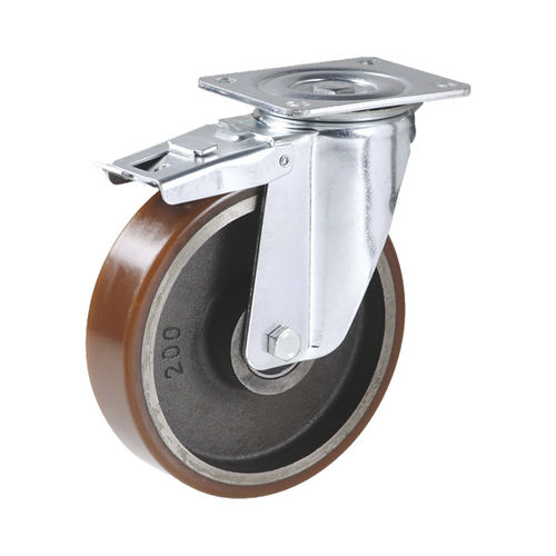 Поворотный ролик RH508SОпорамоноблочныйс тормозом