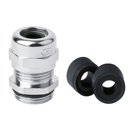 Кабельный ввод из полиамида JCR09Нитрил-бутадиен-каучук (NBR)никелированная латуньIP68