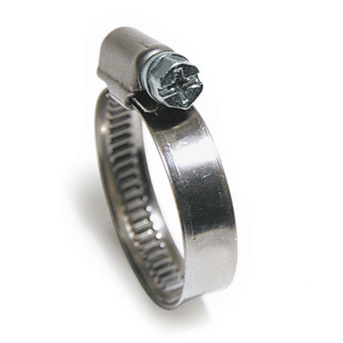Хомут для шланга из оцинкованной стали CLPCN, лента с червячным тиснением