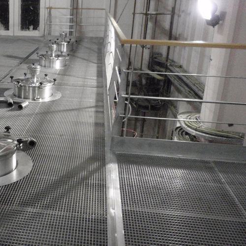 Решетка алюминиевая PRESS-LOCKEDпрессованная противоскользящаядля промышленного пола