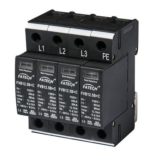 Type 1 surge arrester FVB12.5B+C/4-xxx(S) seriestype 2for power suppliesremote signaling
