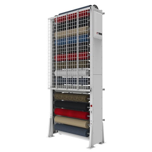 Вертикальная складская карусель для склада для комплектации заказов рулонами