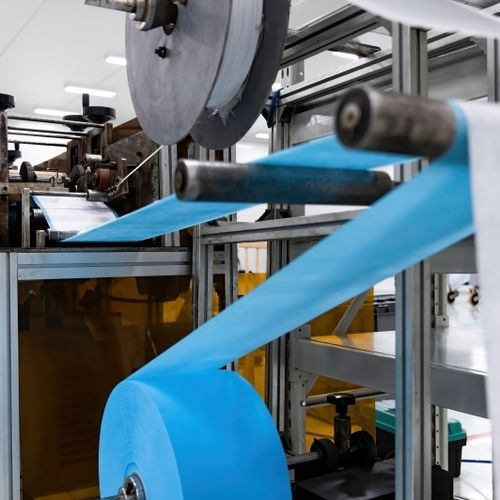 Линия по производству нетканых материалов MA-1200-TFдля лицевых масок с ушными петлямиавтоматическаянепрерывная