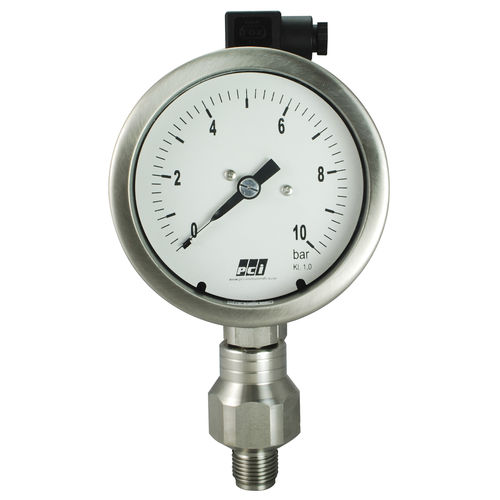 Манометр со стрелкой TR200, резьба, нержавеющая сталь, диафрагма