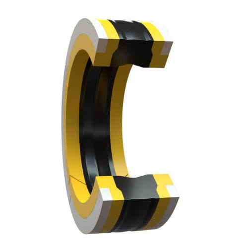 Уплотнение поршня серии ТПМП-МХМП с кромкой, круговое, V-образное кольцо