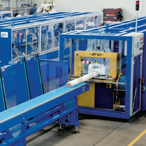 Автоматическая упаковочная машина серии IRT с управлением от ПЛК линейного типа для труб