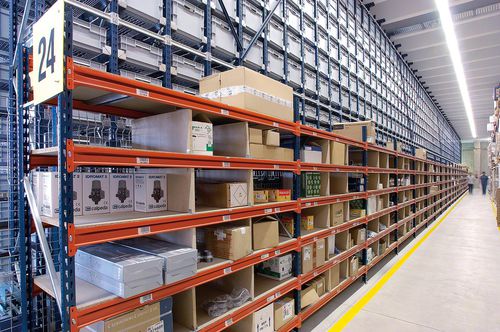 Комплектация стеллажа М7для тяжелых грузовдля ящика средней нагрузки