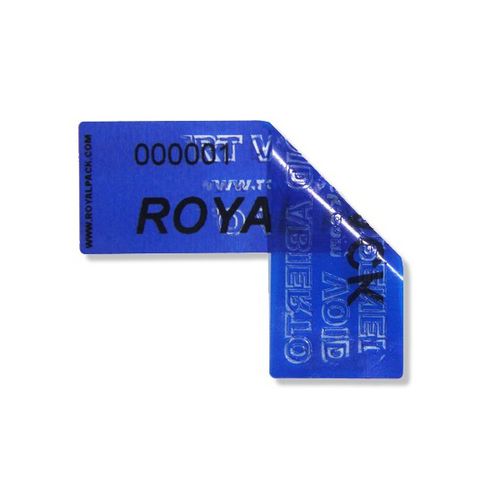 Защитная этикетка пластиковаярулоннаязащитная