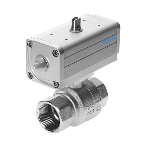 Пневматический привод шарового крана серии ВЗПР, четвертьоборотный, 90°, с кулисным механизмом