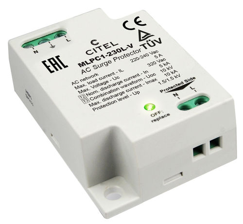 Ограничитель перенапряжения типа 2 серии MLPC1типа 3для светодиодного освещениякомпактный