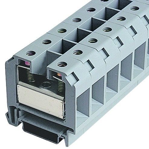 Клеммная колодка для монтажа на DIN-рейку IK51винтовые соединенияпластик