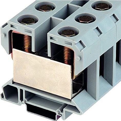 Клеммная колодка для монтажа на DIN-рейку IK70винтовые соединенияпластикмодульный