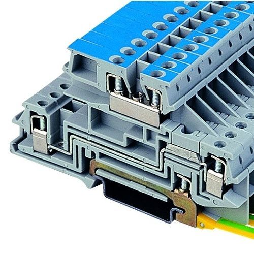 Клеммная колодка для монтажа на DIN-рейку IKEPNвинтовые соединенияпластик