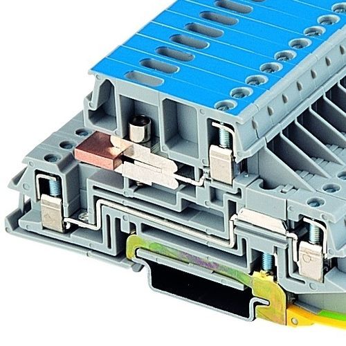 Клеммная колодка на DIN-рейку IKEPTRвинтовые соединенияпластик