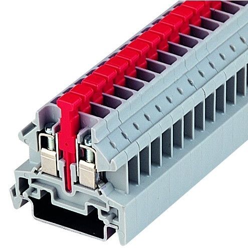 Клеммная колодка для монтажа на DIN-рейку IKTS4винтовые соединенияпластмассовыймодульный