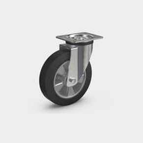 Swivel caster 80 HE seriesbase platewith ball bearingsolid